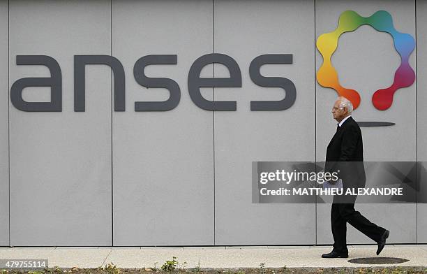 Man walks, on July 7 by the building of the Anses agency in Maison-Alfort, near Paris. AFP PHOTO / MATTHIEU ALEXANDRE