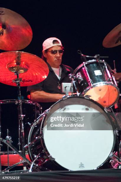 Scott Asheton of Iggy Pop and The Stooges performs on stage on Day 1 of Azkena Rock Festival 2006 at Recinto Mendizabala on August 31, 2006 in...