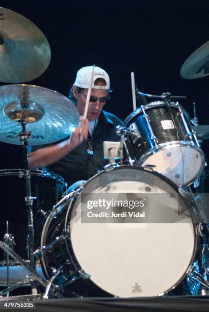 Scott Asheton of Iggy Pop and The Stooges performs on stage on Day 1 of Azkena Rock Festival 2006 at Recinto Mendizabala on August 31, 2006 in...