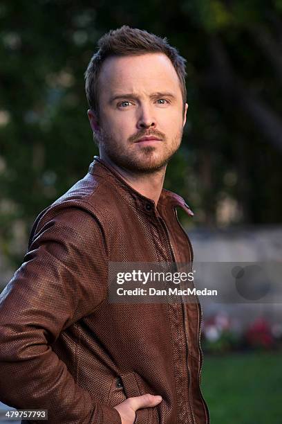 Actor Aaron Paul is photographed for USA Today on February 21, 2014 in Century City, California.