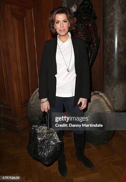 Natasha Kaplinsky attends the annual Ultimate News Quiz at the London Film Museum on March 20, 2014 in London, England.