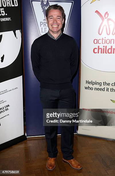 Graeme Le Saux attends the annual Ultimate News Quiz for Action for Children and Restless Development at the London Film Museum on March 20, 2014 in...