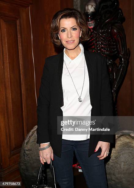 Natasha Kaplinsky attends the annual Ultimate News Quiz at the London Film Museum on March 20, 2014 in London, England.