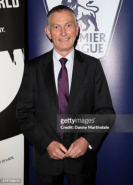 Richard Scudamore CEO of the Premier League attends the annual Ultimate News Quiz for Action for Children and Restless Development at the London Film...