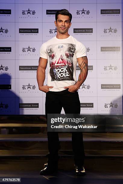 Karan Singh Grover presents Shoppers Stop's & Rocky Star's RS brand at JW Marriott on July 7, 2015 in Mumbai, India.