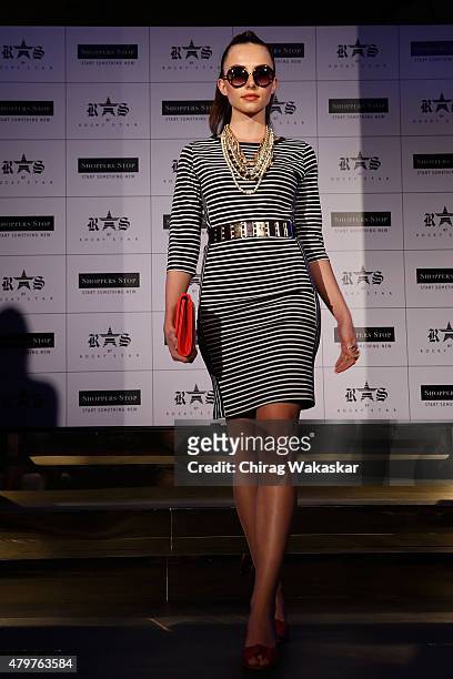 Models walk the runway during Shoppers Stop's & Rocky Star's RS brand launch at JW Marriott on July 7, 2015 in Mumbai, India.