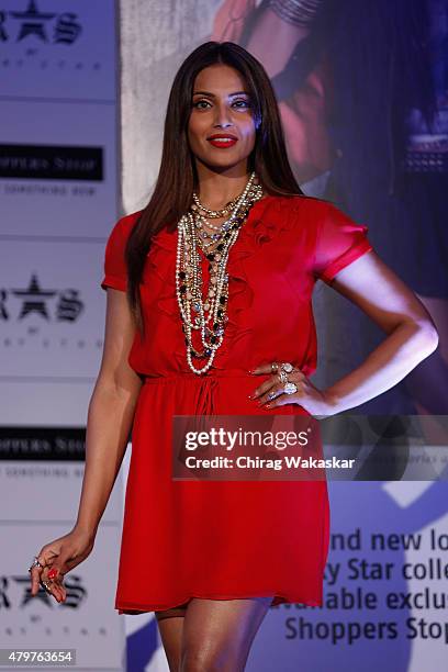 Bipasha Basu presents Shoppers Stop's & Rocky Star's RS brand at JW Marriott on July 7, 2015 in Mumbai, India.