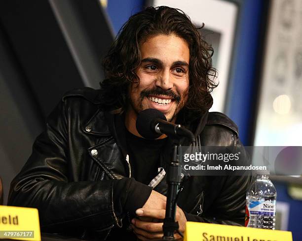 Musician Samuel Lopez attends the 2014 Record Store Day press conference at Amoeba Music on March 20, 2014 in Hollywood, California.