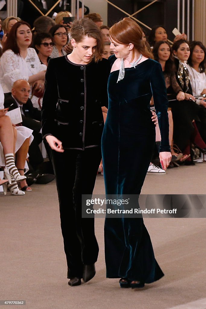 Chanel : Front Row - Paris Fashion Week - Haute Couture Fall/Winter 2015/2016