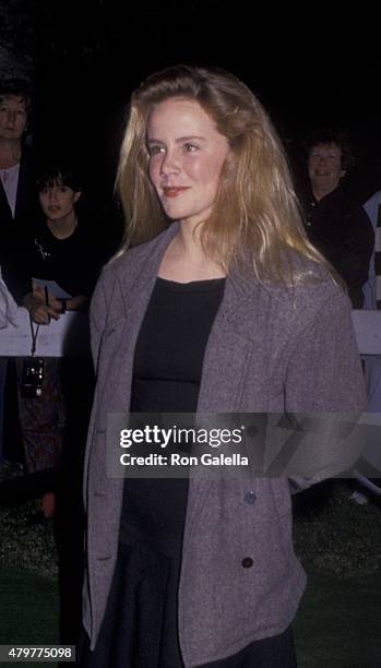 Amanda Peterson attends U2 Concert Party on November 21, 1987 at Jane Fonda's home in Malibu, California.
