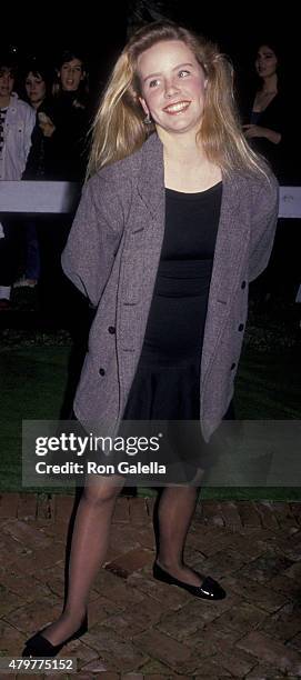 Amanda Peterson attends U2 Concert Party on November 21, 1987 at Jane Fonda's home in Malibu, California.