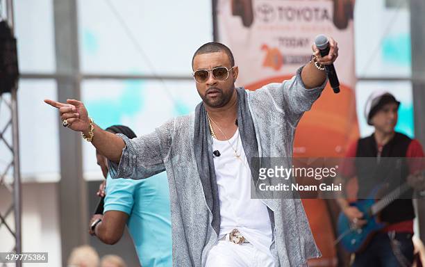 Shaggy performs on NBC's 'Today' at Rockefeller Plaza on July 7, 2015 in New York City.