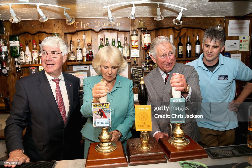 The Prince Of Wales & Duchess Of Cornwall Visit Wales - Day 2