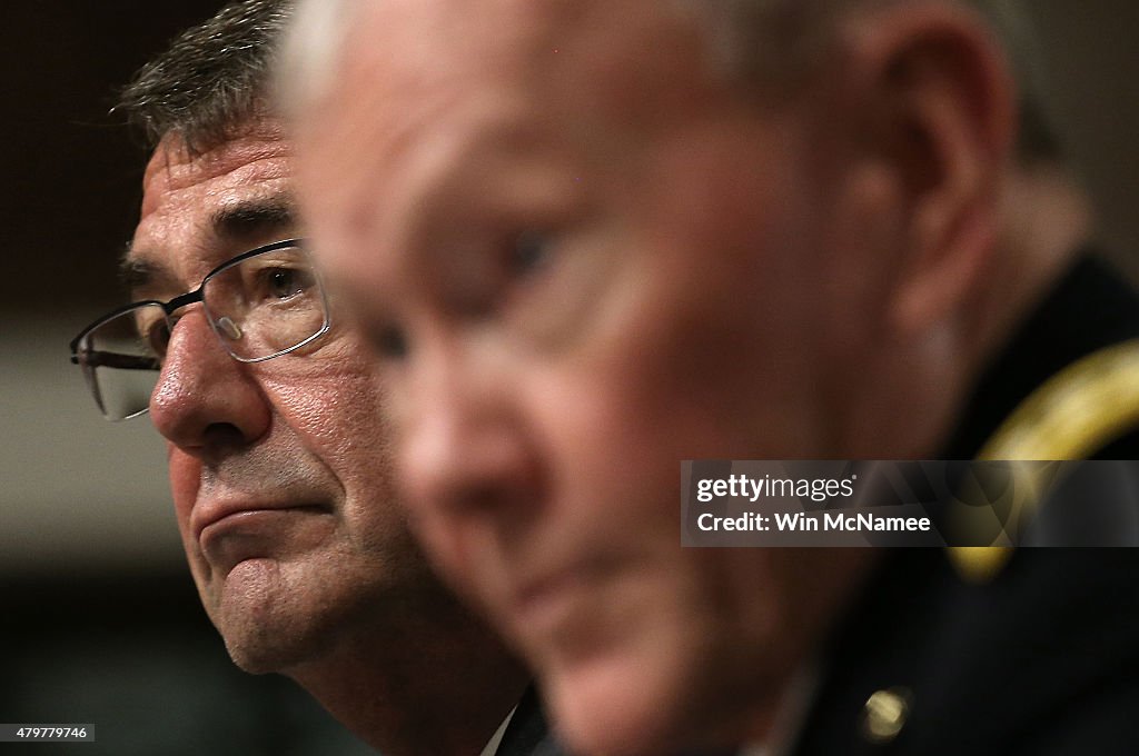 Defense Secretary Carter And Joint Chiefs Chairman Dempsey Testify To Senate Armed Services Committee