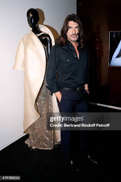 Fashion designer Stephane Rolland attends his show as part of Paris Fashion Week Haute Couture Fall/Winter 2015/2016 on July 7, 2015 in Paris, France.