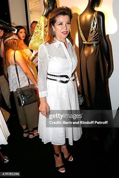 Princess Firyal De Jordanie attends the Stephane Rolland show as part of Paris Fashion Week Haute Couture Fall/Winter 2015/2016 on July 7, 2015 in...