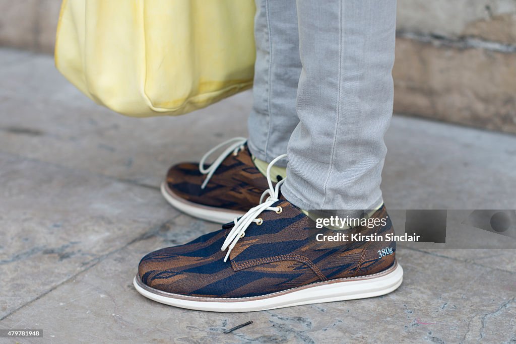 Street Style - Paris Fashion Week - Menswear Spring/Summer 2016 : Day 5