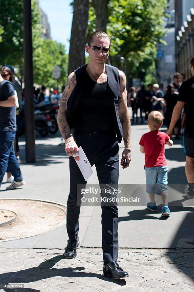 Street Style - Paris Fashion Week - Menswear Spring/Summer 2016 : Day 5