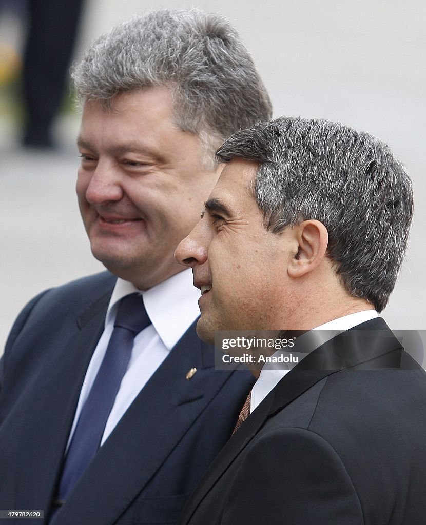 Bulgarian President Rosen Plevneliev in Ukraine