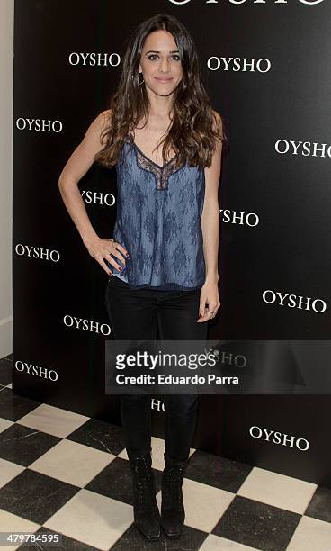 Actress Macarena Garcia attends 'Oysho' new collection presentation photocall at Oysho store on March 20, 2014 in Madrid, Spain.