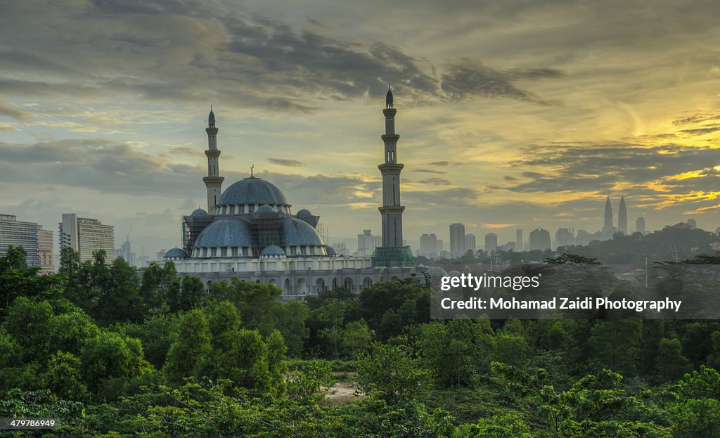 Federal Territory Mosque | Sunrise | HDR