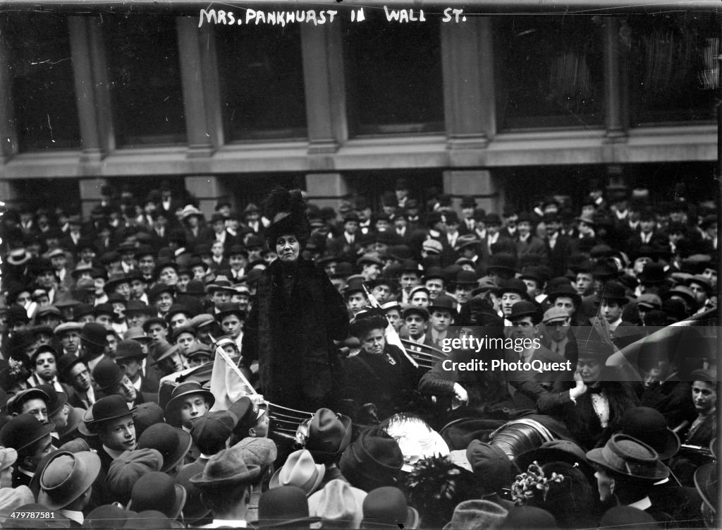 Emmeline Pankhurst On Wall Street