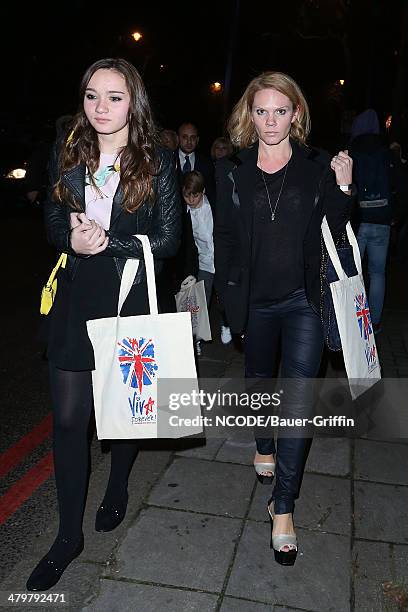 Louise Adams and Liberty Adams are seen at the Viva Forever after party on December 12, 2012 in London, United Kingdom.