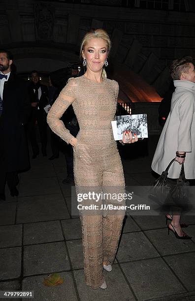 Tamara Beckwith is seen as she exits Valentino: Master of Couture Private View on November 29, 2012 in London, United Kingdom.