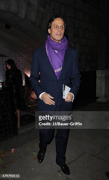 Arun Nayar is seen as he exits Valentino: Master of Couture Private View on November 29, 2012 in London, United Kingdom.
