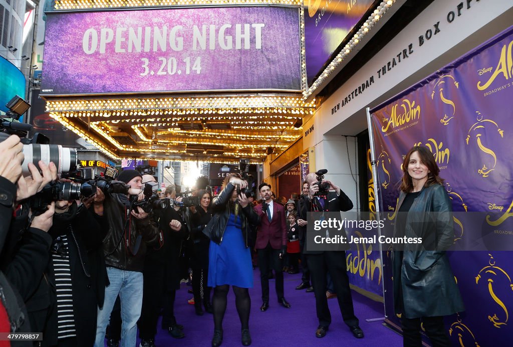 "Aladdin" On Broadway Opening Night - Arrivals & Curtain Call