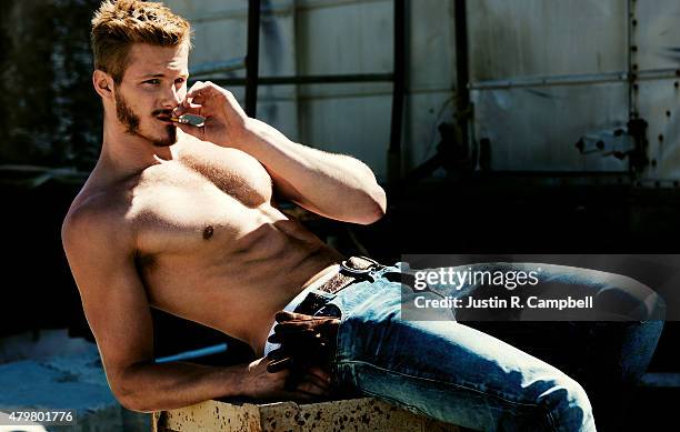 Actor Alexander Ludwig is photographed for Flaunt Magazine on February 24, 2015 in Los Angeles, California.