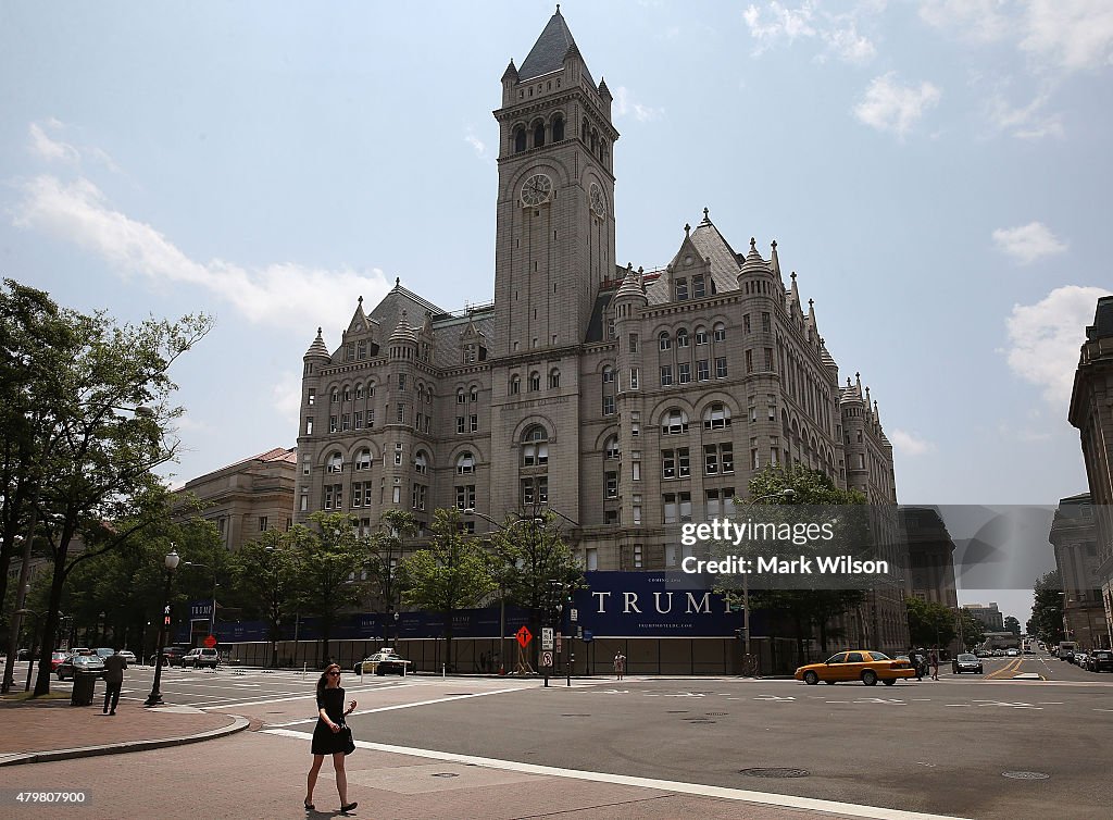 Construction Of Trump Hotel  In Washington Draws Scrutiny After His Recent Comments On Immigrants