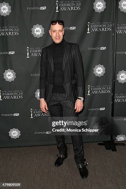 Robert Verdi attends the FASHION 2.0 Awards at Merkin Concert Hall on March 20, 2014 in New York City.