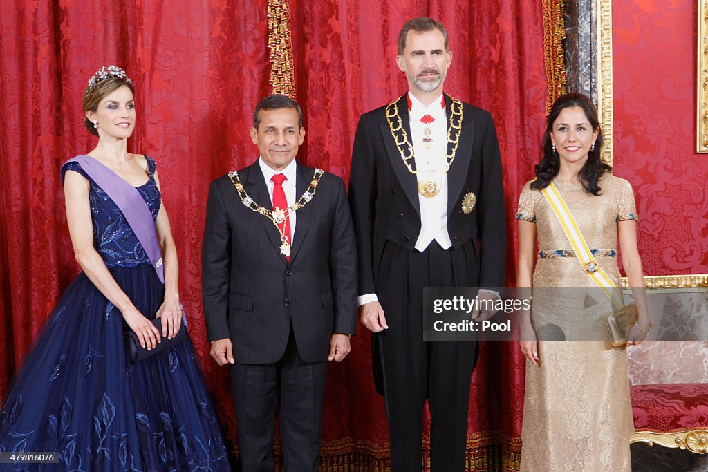 Spanish Royals Host a Dinner for President of Peru