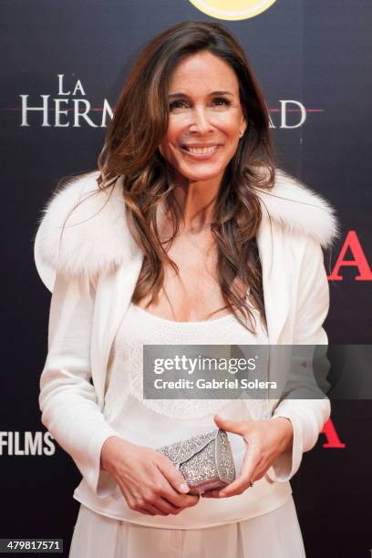 Lydia Bosch attends 'La Hermandad' Madrid Premiere at Capitol Cinema on March 20, 2014 in Madrid, Spain.