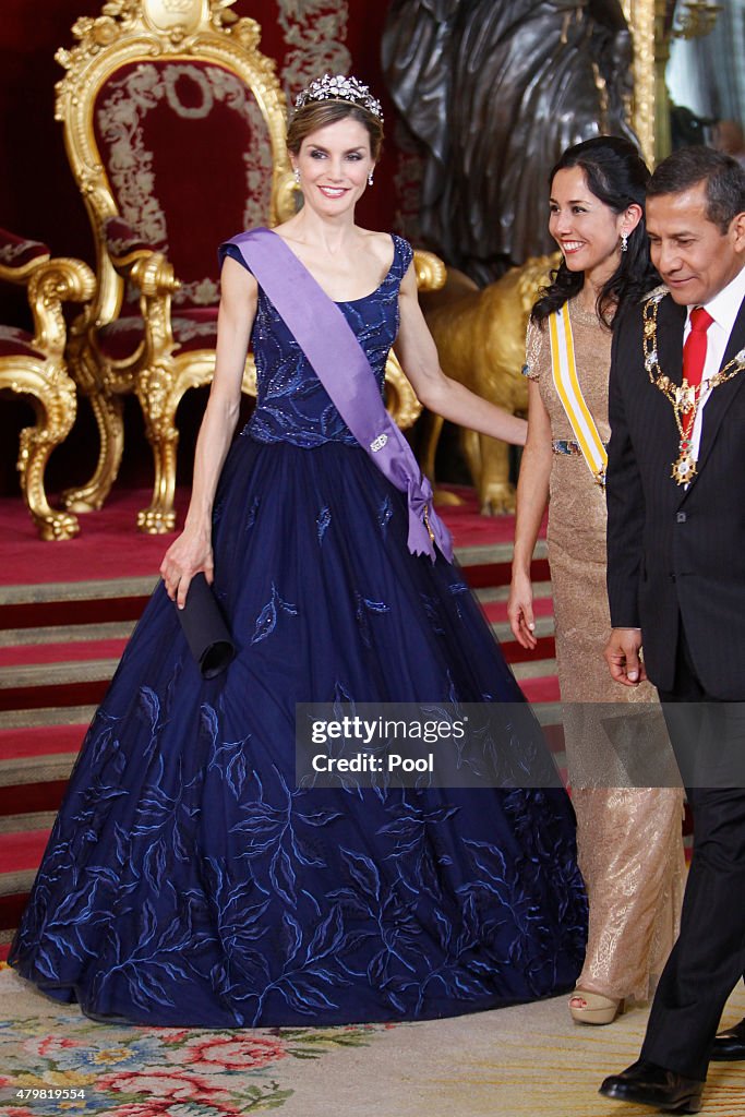 Spanish Royals Host a Dinner for President of Peru
