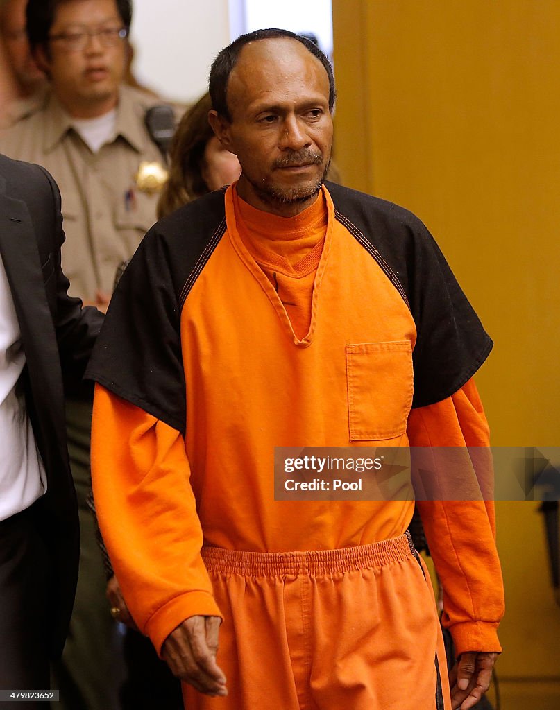 Arraignment Held For Francisco Sanchez, Charged With The Shooting Death Of Kathryn Steinle On Pier 14