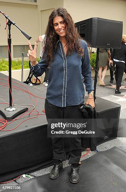Director Francesca Gregorini attend Ringo Starr's birthday fan gathering at Capitol Records on July 7, 2015 in Hollywood, California.