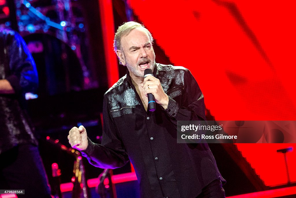 Neil Diamond Performs In Glasgow