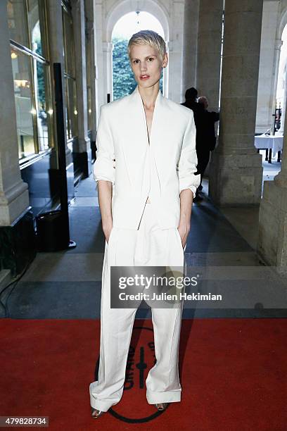 Saskia de Brauw attends the mytheresa.com & Haider Ackermann Dinner At Le Grand Vefour as part of Paris Fashion Week Haute Couture Fall/Winter...