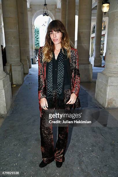 Lou Doillon attends the mytheresa.com & Haider Ackermann Dinner At Le Grand Vefour as part of Paris Fashion Week Haute Couture Fall/Winter 2015/2016...