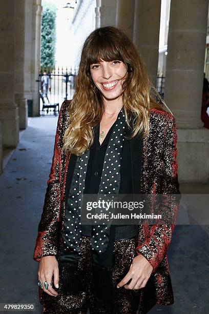 Lou Doillon attends the mytheresa.com & Haider Ackermann Dinner At Le Grand Vefour as part of Paris Fashion Week Haute Couture Fall/Winter 2015/2016...