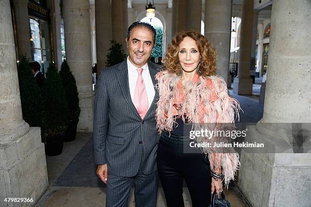 Marisa Berenson and guest attend the mytheresa.com & Haider Ackermann Dinner At Le Grand Vefour as part of Paris Fashion Week Haute Couture...