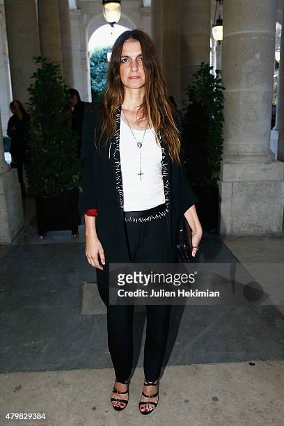 Joana Preiss attends the mytheresa.com & Haider Ackermann Dinner At Le Grand Vefour as part of Paris Fashion Week Haute Couture Fall/Winter 2015/2016...