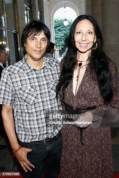 Inez and Vinoodh attend the mytheresa.com & Haider Ackermann Dinner At Le Grand Vefour as part of Paris Fashion Week Haute Couture Fall/Winter...