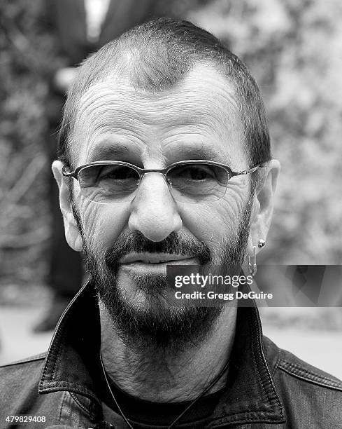 Musician Ringo Starr attends his birthday fan gathering at Capitol Records on July 7, 2015 in Hollywood, California.