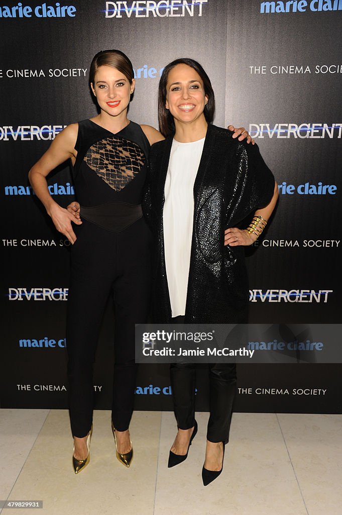 Marie Claire & The Cinema Society Host A Screening Of Summit Entertainment's "Divergent" - Inside Arrivals