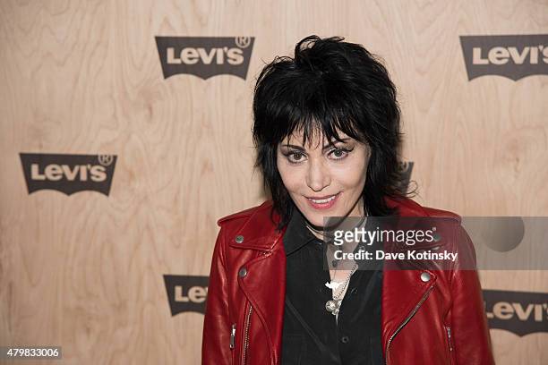 Joan Jett attends the Levi's Women's Collection Exhibition Launch at The Levi's Store Times Square on July 7, 2015 in New York City.