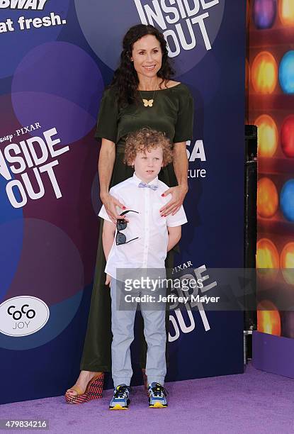 Actress Minnie Driver; Henry Story Driver arrives at the Los Angeles premiere of Disney/Pixar's 'Inside Out' at the El Capitan Theatre on June 8,...