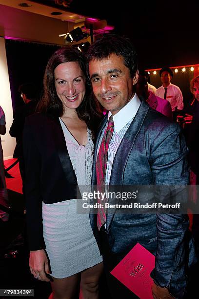 Ariel Wizman and his wife attend the Lancome 80th anniversary party as part of Paris Fashion Week Haute Couture Fall/Winter 2015/2016 on July 7, 2015...